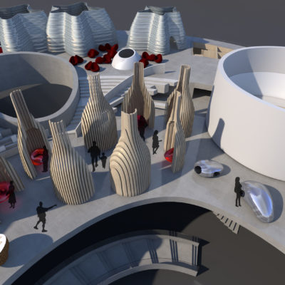 Centre Culturel et Touristique du Vin à Bordeaux par X-TU Centre Culturel Vin Bordeaux 15 400x400