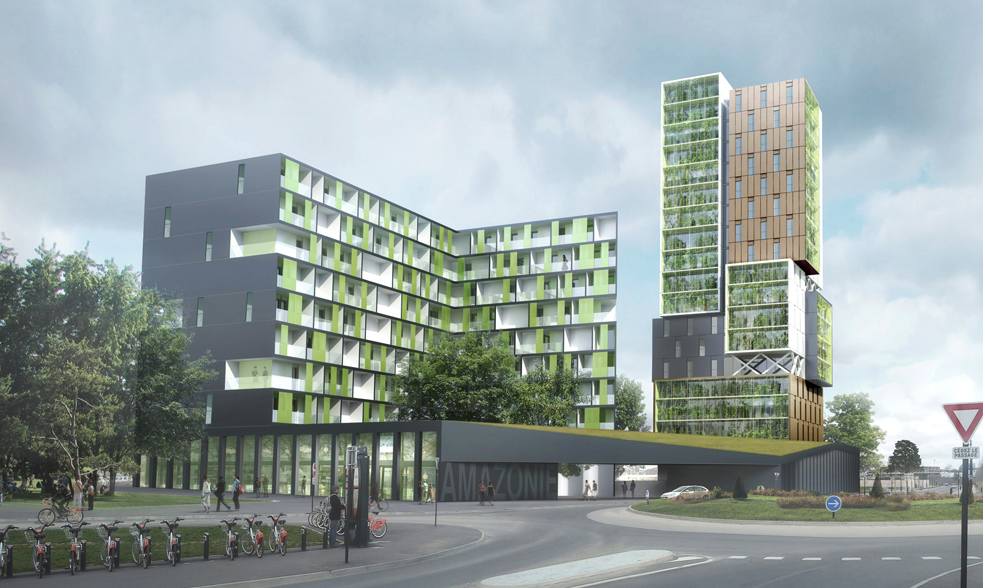 164 logements à Nantes par Ameller & Dubois © Ameller & Dubois