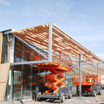 Médiathèque de Méricourt par Jérôme de Alzua Architecture avec l'Atelier 9.81. Mediatheque Mericourt 6 400x400