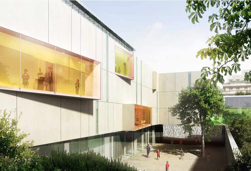Groupe scolaire à Paris par Ameller & Dubois © Ameller & Dubois