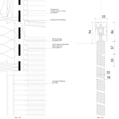 Coupe Sur Volet Coulissant Claire Voie 400x400