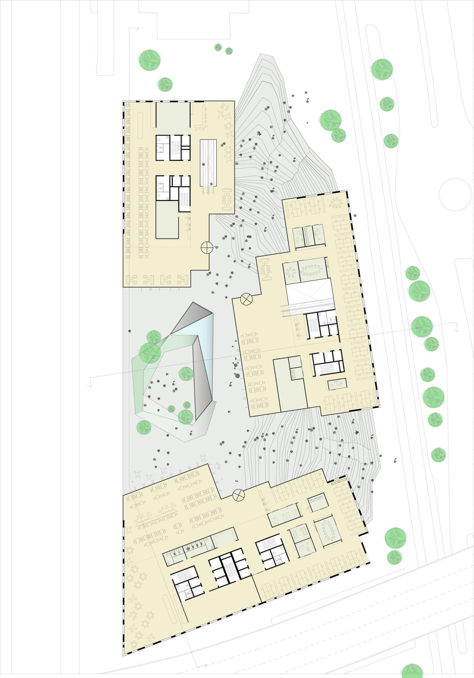 Des bureaux clairs comme le cristal pour Oslo par C.F. Møller Architects et Kristin Jarmund Arkitekter. © C.F. Møller Architects