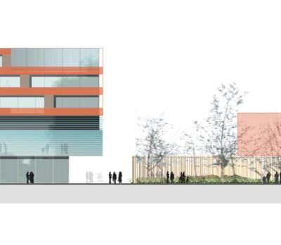 Siège de Lille Métropole Habitat par Dietmar Feichtinger Architectes LMH Roubaix 5 400x349