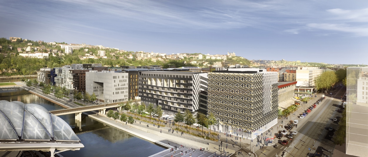 Ilot P à Lyon par Mateo Arquitectura et Dominique Perrault Architecture. © Mateo Arquitectura et Dominique Perrault Architecture