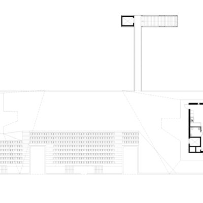 Stadium du littoral à Grande-Synthe par Olgga architectes Stadium Plan R1 First Floor Plan Olgga 400x400