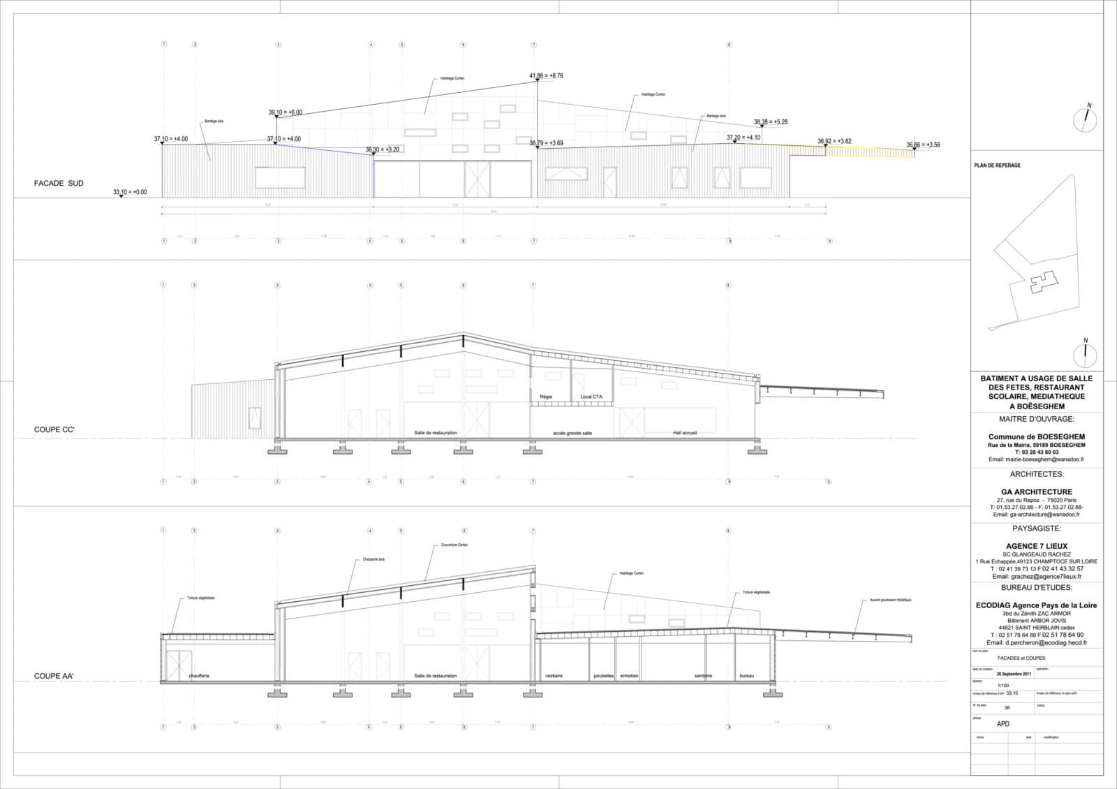 Médiathèque de Boeseghem par GA Architecture © GA Architecture