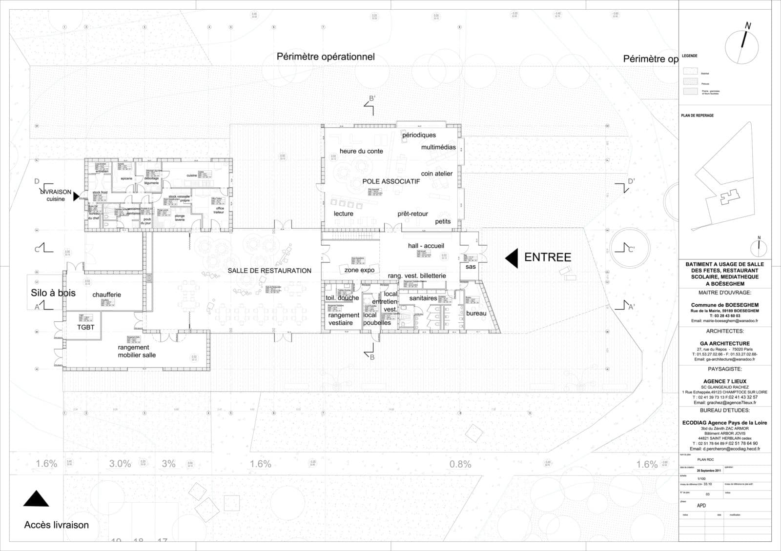 Médiathèque de Boeseghem par GA Architecture © GA Architecture
