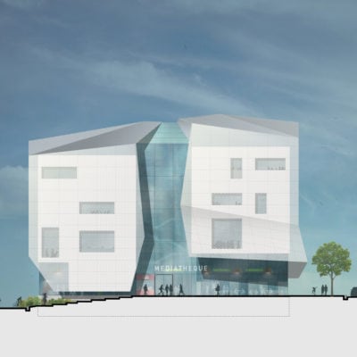 Mediatheque Bron Aia Life Designer Plan 16 Facade Est 400x400
