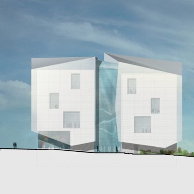 Mediatheque Bron Aia Life Designer Plan 17 Facade Ouest 400x400