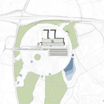 Centre de logistique Bestseller par C. F. Møller Architects Siteplan 400x400