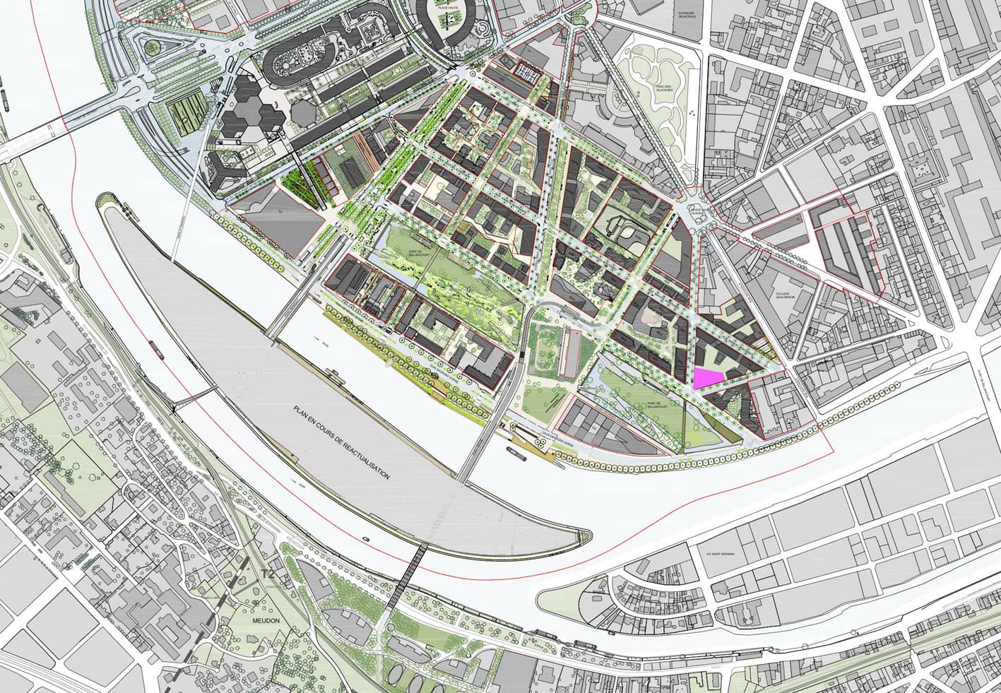 Immeuble de bureaux Ya à Boulogne-Billancourt par Studioninedots. Immeuble Ya