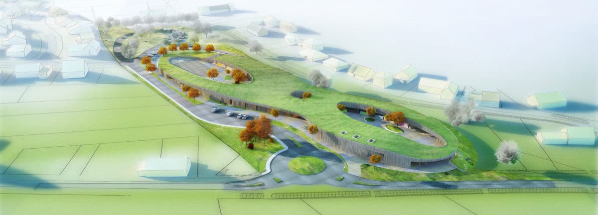 Groupe Scolaire Saint Amand Les Eaux Perspective Aerienne 1200x432