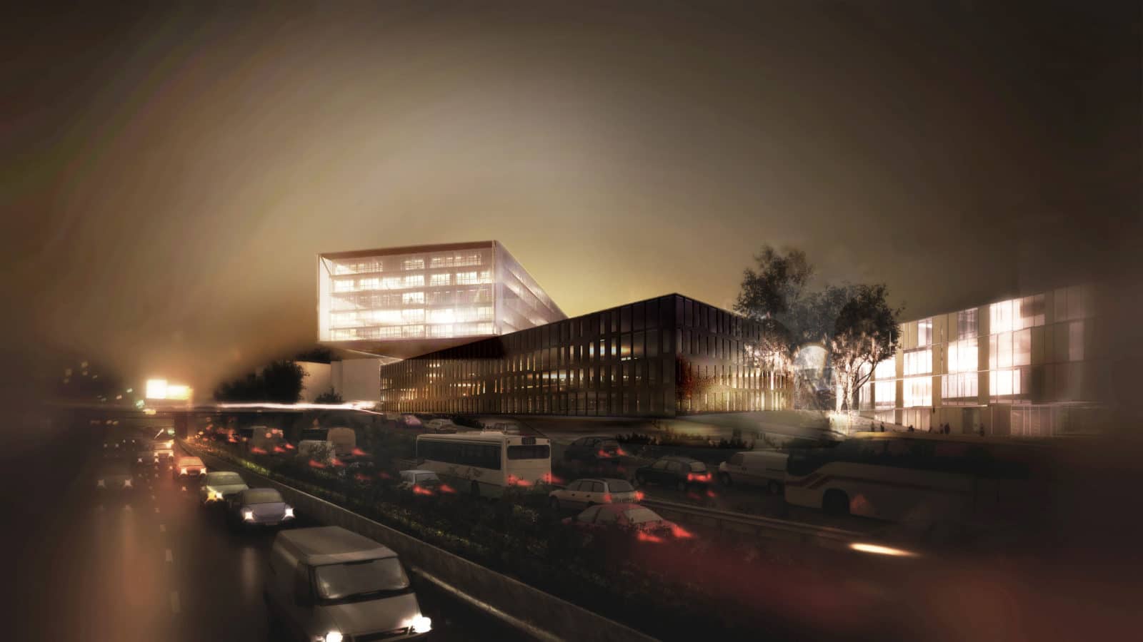 MVRDV remporte la restructuration de la station Shell à Villeneuve d’Ascq. © MVRDV