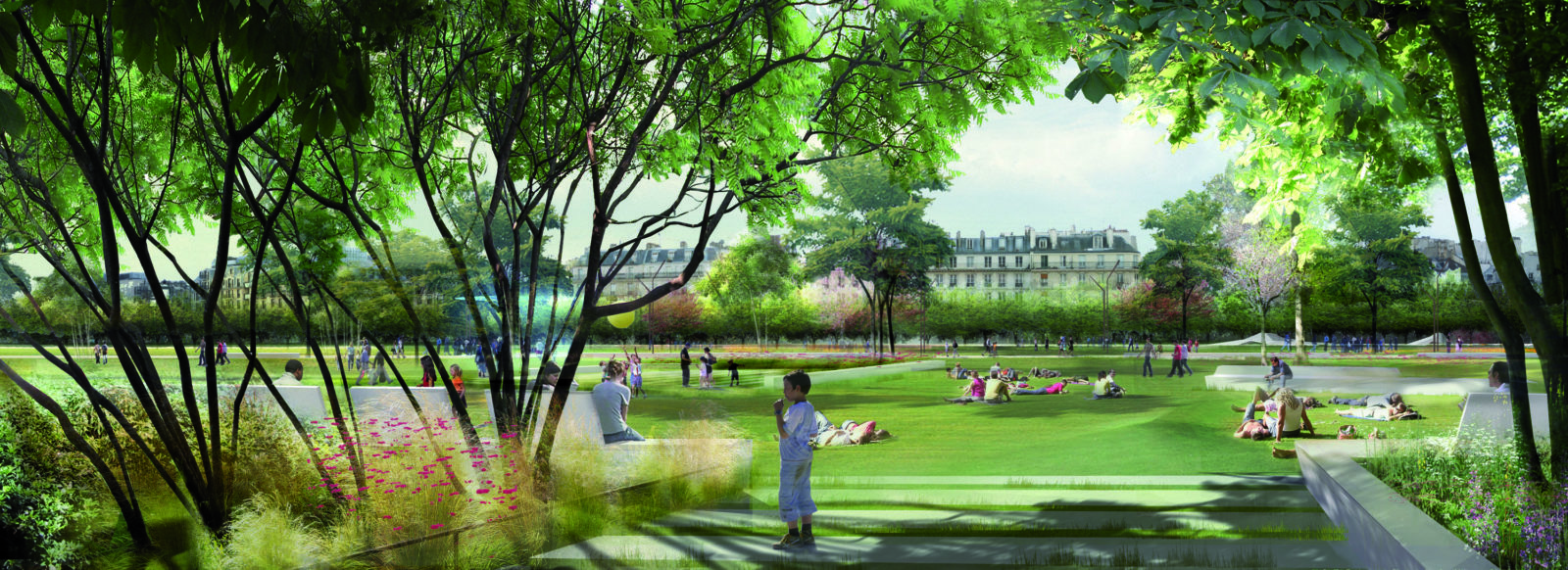 Forum et jardin des Halles à Paris par Seura Architectes jardin des halles paris seura architectes (11)