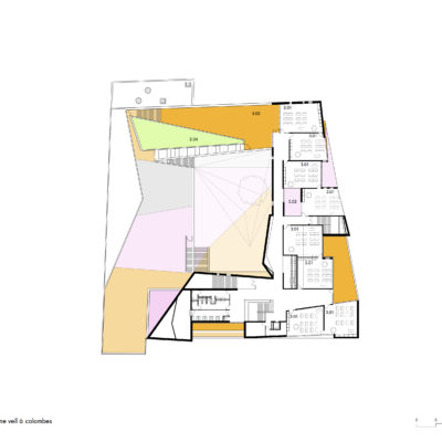 Groupe scolaire Simone Veil à Colombes par Dominique Coulon et Associés. 04 PLANS R3 400x400