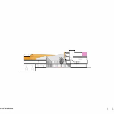 Groupe scolaire Simone Veil à Colombes par Dominique Coulon et Associés. 10 COUPE 400x400