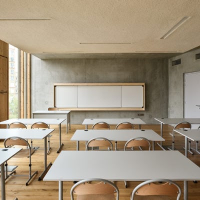 Groupe scolaire Simone Veil à Colombes par Dominique Coulon et Associés. 11 COLOMBES INT DSC 4118 COL 3538 RET @David Romero Uzeda Web 400x400