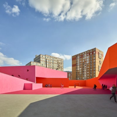 Groupe scolaire Simone Veil à Colombes par Dominique Coulon et Associés. 15 COLOMBES CF039422 ©Eugeni Pons Web 400x400