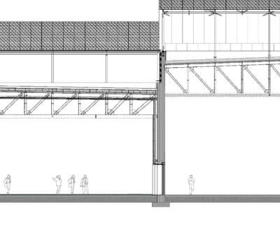 Le Forum à Saint-Louis par Manuelle Gautrand Architecture GIS Br 10 DET Coupe A 400x355