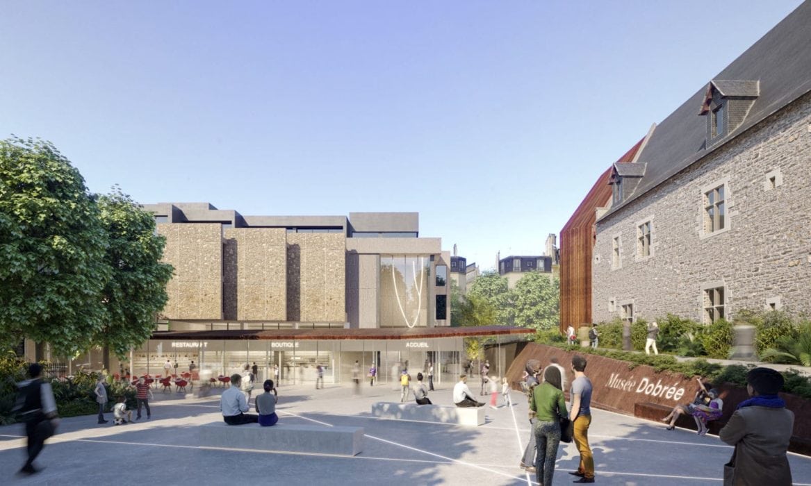 Musée Dobrée à Nantes par l’Atelier Novembre NANTES DOBREE PARVIS © Atelier Novembre Image Bildstudio.net 1167x700