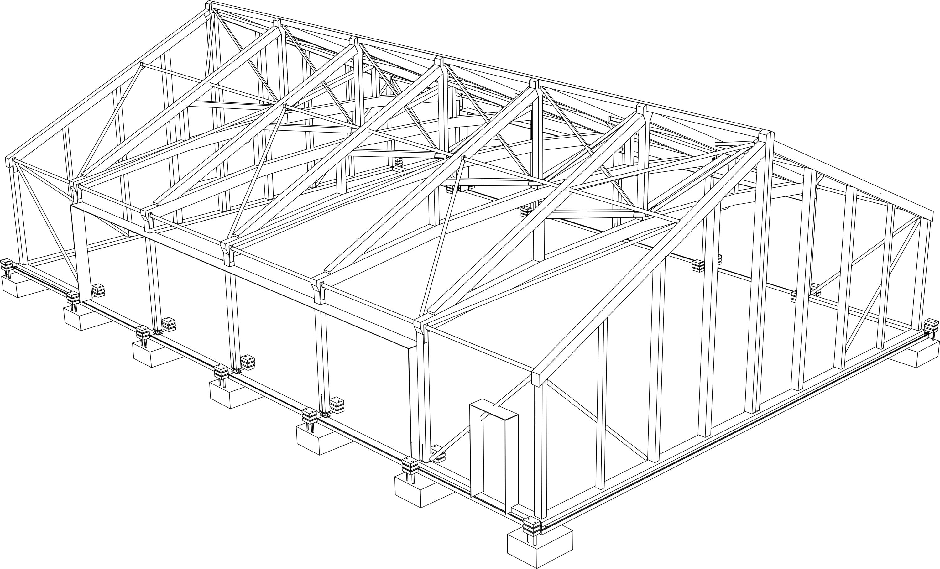 Wolfson Tree Management Centre Mess Building 3d No Grid