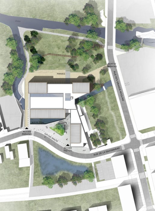 Pôle Sportif des Grands Moulins à Epernon Epernon Plan De Masse Pole Sportif Ligne 7 Architecte 515x700