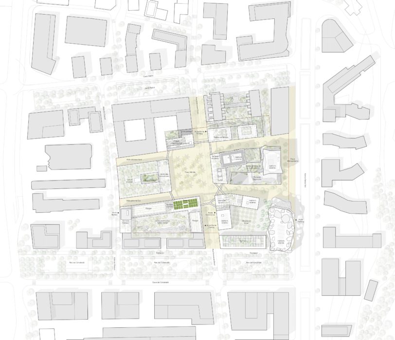 Laisné et Roussel dévoile une cité du bien-être à Nice Joia Meridia Plan Masse Lambert Lenack 1 812x700