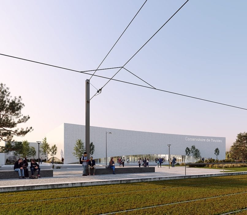 Conservatoire de Meyzieu par PARC Architectes Parc Architectes Conservatoire Musique Meyzieu 3 806x700