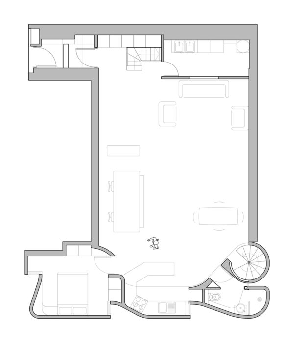 Archway Studio Londres Undercurrent Plan Rdc 629x700