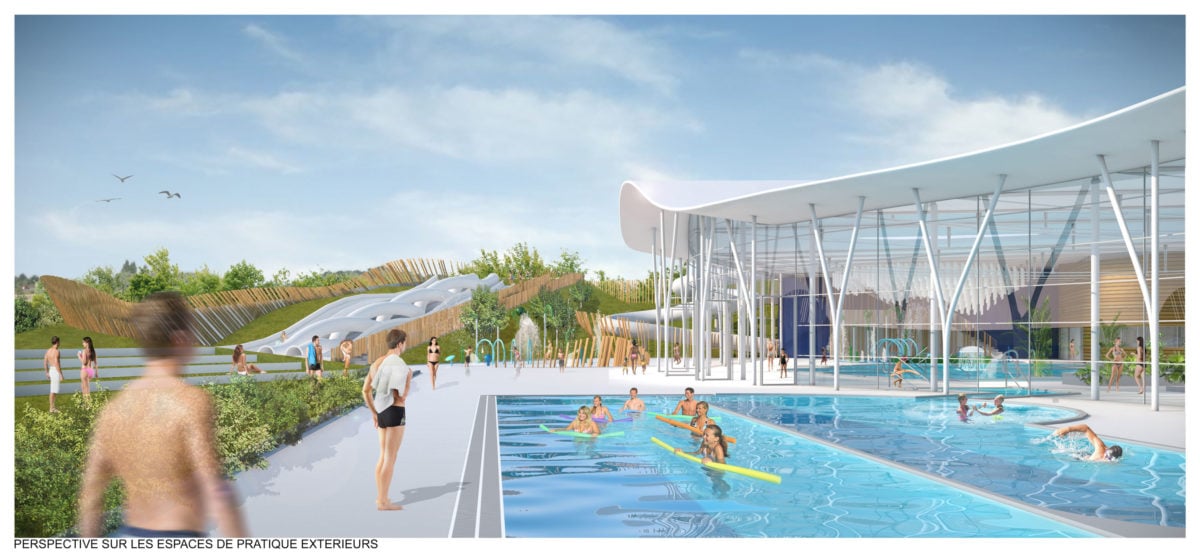 Aquamalo à Saint-Malo par Jacques Rougerie Centre Aquatique Aquamalo Rougerie 2 1200x552