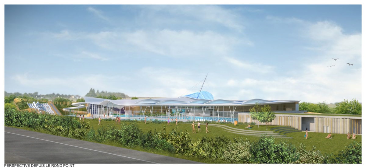 Aquamalo à Saint-Malo par Jacques Rougerie Centre Aquatique Aquamalo Rougerie 4 1200x552