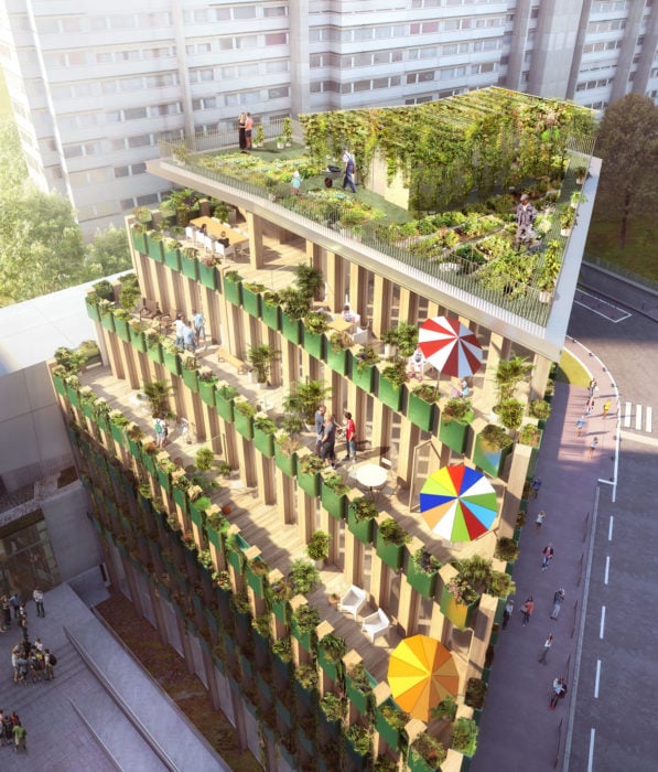 Edison Lite à Paris par Manuelle Gautrand Architecture Edison Lite Paris Manuelle Gautrand Vue 2 597x700