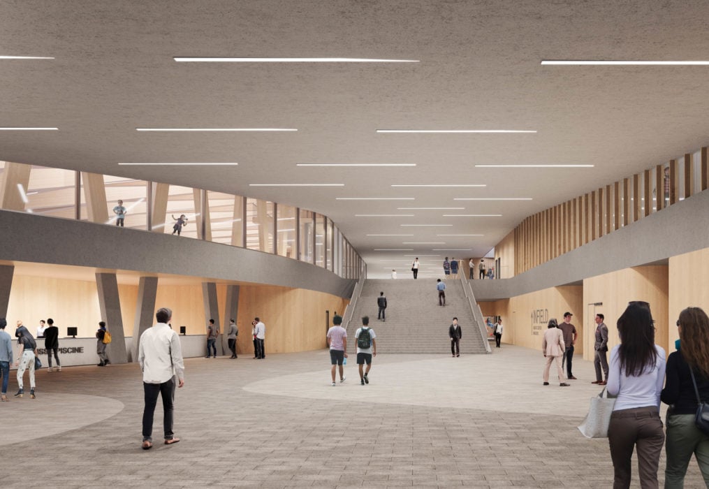 Vélodrome du Grand-Duché du Luxembourg par Metaform et Mecanoo à Mondorf-les-Bains Velodrome Luxembourg Mondorf Les Bains Metaform Visuel 10 1015x700