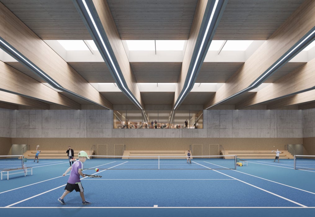 Vélodrome du Grand-Duché du Luxembourg par Metaform et Mecanoo à Mondorf-les-Bains Velodrome Luxembourg Mondorf Les Bains Metaform Visuel 9 1015x700