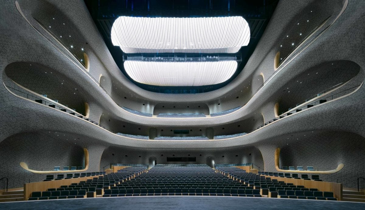 Centre culturel et artistique de Fuzhou par PES Architects Centre Culturel Art Fuzhou Pes Architects Opera Hall 1200x690