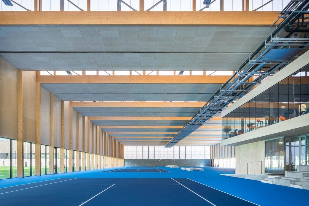 Complexe sportif Le Gallo à Boulogne-Billancourt par Bruno Mader Architecte Complexe Sportif Boulogne Billancourt Mader Photo 21 1050x700
