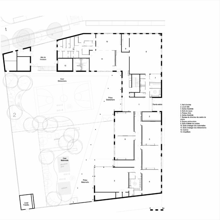 Groupe Scolaire Gargenville Dutrevis Plan Rdc 1 700x700