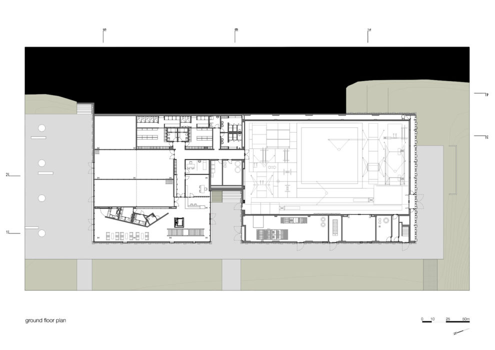 Centre de gymnastique de Guimarães par Pitagoras Group Gymnase Guimaraes Liege Pitagoras Group Rdc 990x700