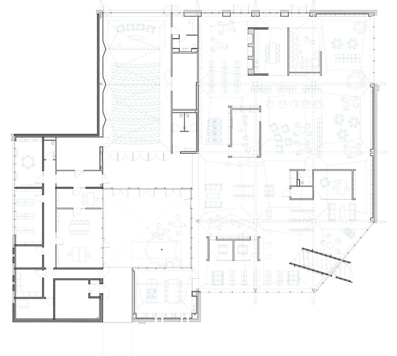 Mediatheque Courcelles Les Lens Wonk Plan 1 200 782x700
