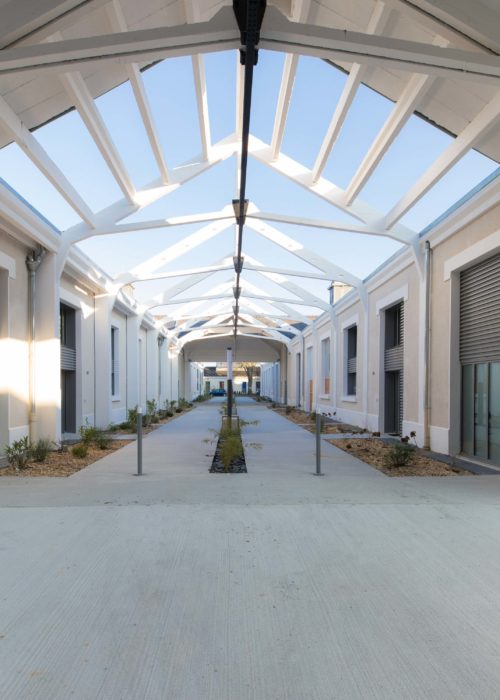 Reconversion d’une usine d’Allumette en logements sociaux à Trélazé par le Cabinet Latitude Immobilière Podeliha Allumetiere Trelaze Latitude Structures Betons 500x700