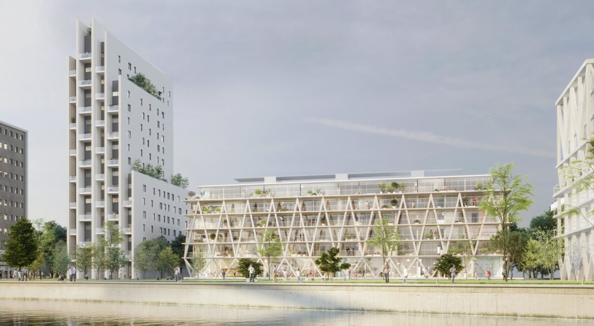 VIDEO : Constructa lance Les Jetées, un nouveau projet urbain à Huningue (Haut-Rhin) Huningue Constructa Les Jetees Projet Urbain AB Sud 1200x660