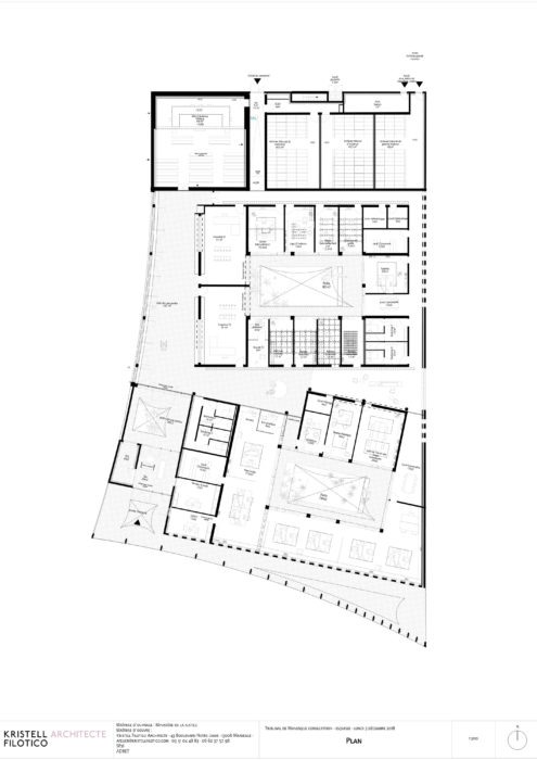 Le futur Tribunal de Manosque par l'architecte Kristell Filotico Tribunal Manosque Chanteprunier Kristell Filotico Plan 495x700