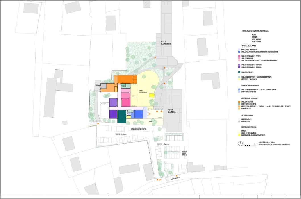 École maternelle Nicolas Vanier à Barjouville par SBBT Architecture Ecole Maternelle Barjouville Sbbt Plan RDC 1 500 E1552921731351 1058x700