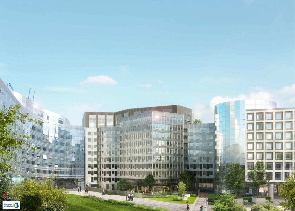 Immeuble Ne.st à La Défense de Bouygues Immobilier par 163 Ateliers Ne St Immeuble Defense Courbevoie 163 Ateliers 6 980x700