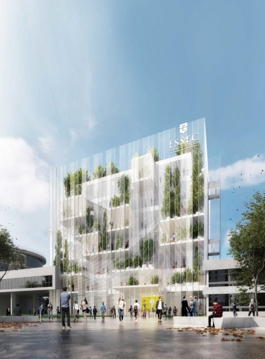 Campus Essec Cergy Pontoise Architecture Studio Tour 517x700