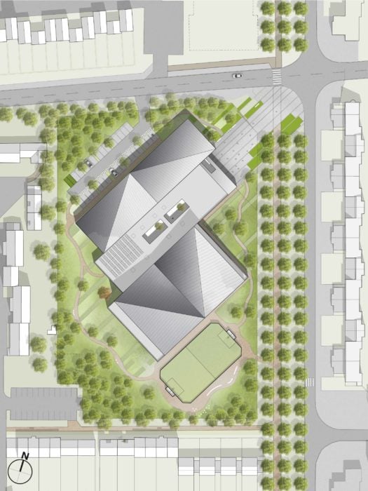 Le futur complexe Sportif Léo Lagrange à Val-de-Reuil sera dessiné par Studios Architecture Complexe Sportif Val De Rueil Studios 2 525x700