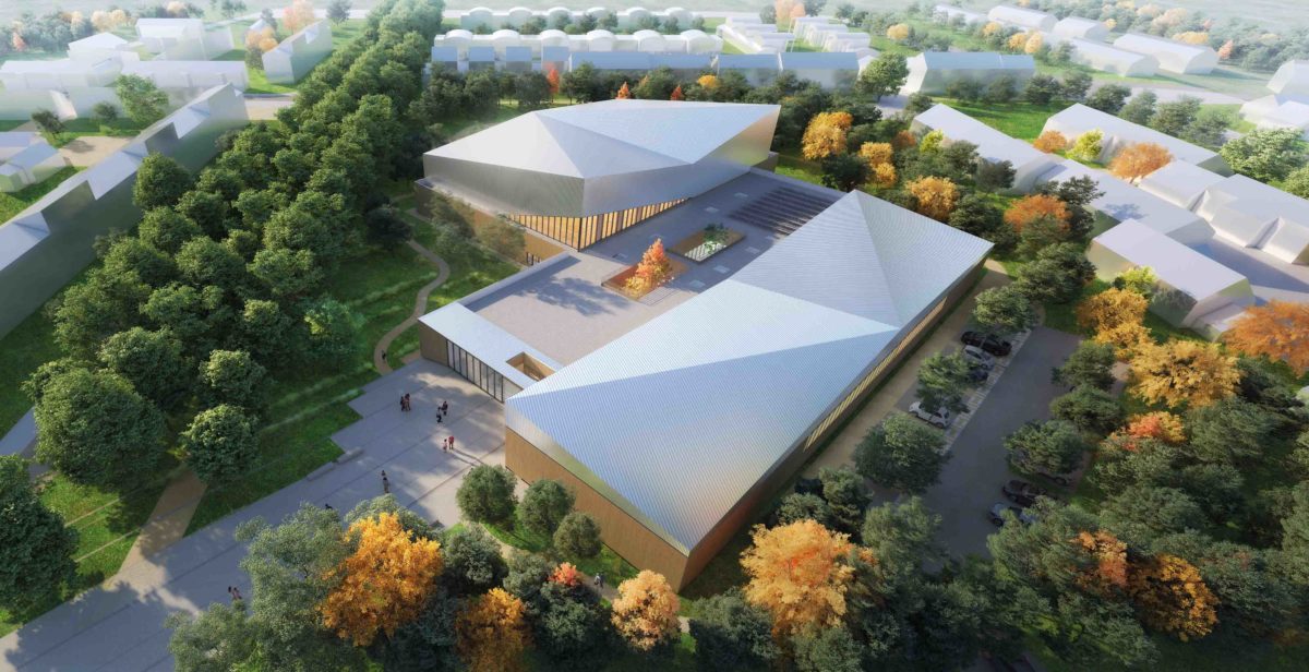 Le futur complexe Sportif Léo Lagrange à Val-de-Reuil sera dessiné par Studios Architecture Complexe Sportif Val De Rueil Studios 3 1200x616