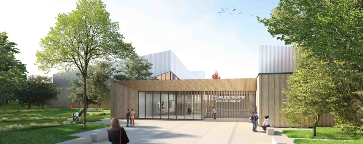 Le futur complexe Sportif Léo Lagrange à Val-de-Reuil sera dessiné par Studios Architecture Complexe Sportif Val De Rueil Studios 4 1200x476