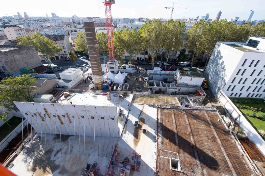 Ubisoft s’installera dans Impulse à Villeurbanne en 2020 vue grue chantier villleurbanne