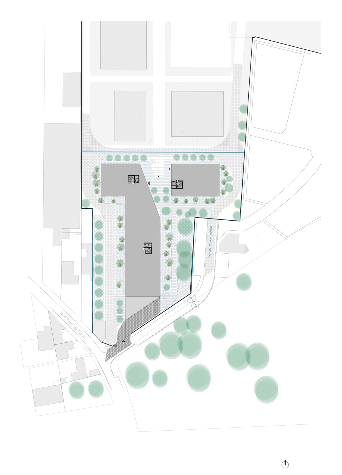 Residence Papillon Romainville Atelier Femia Plan Masse 1297x1800